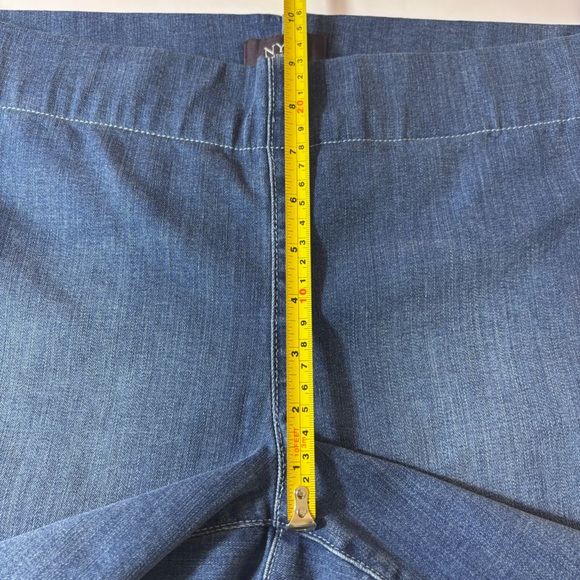 NYDJ Lift Tuck Cropped Jeans Cool Embrace Pull On Stretch Straight Leg Capri 8P - Picture 13 of 15